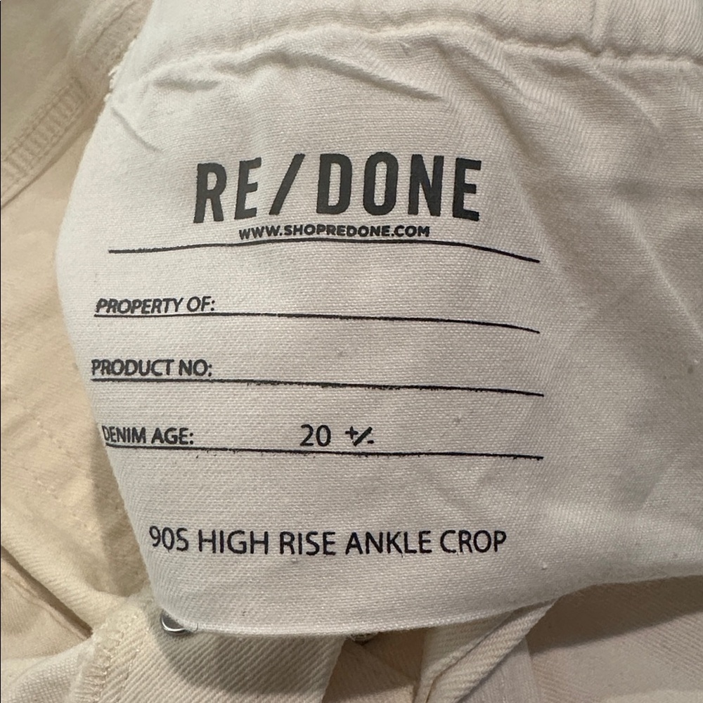 RE/DONE 90s High Rise Ankle Crop Jeans - Picture 5 of 7